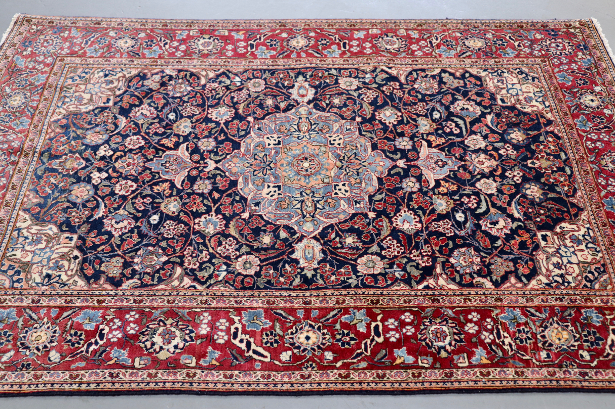Vintage Persian Rug, How To Tell If A Rug Is Wool Or Cotton